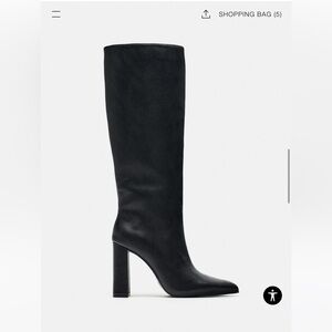 Zara knee high boots